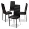 Baxton Studio Armand Modern Black Faux Leather Upholstered Dining Chair, PK4 146-8778 - alternate 1